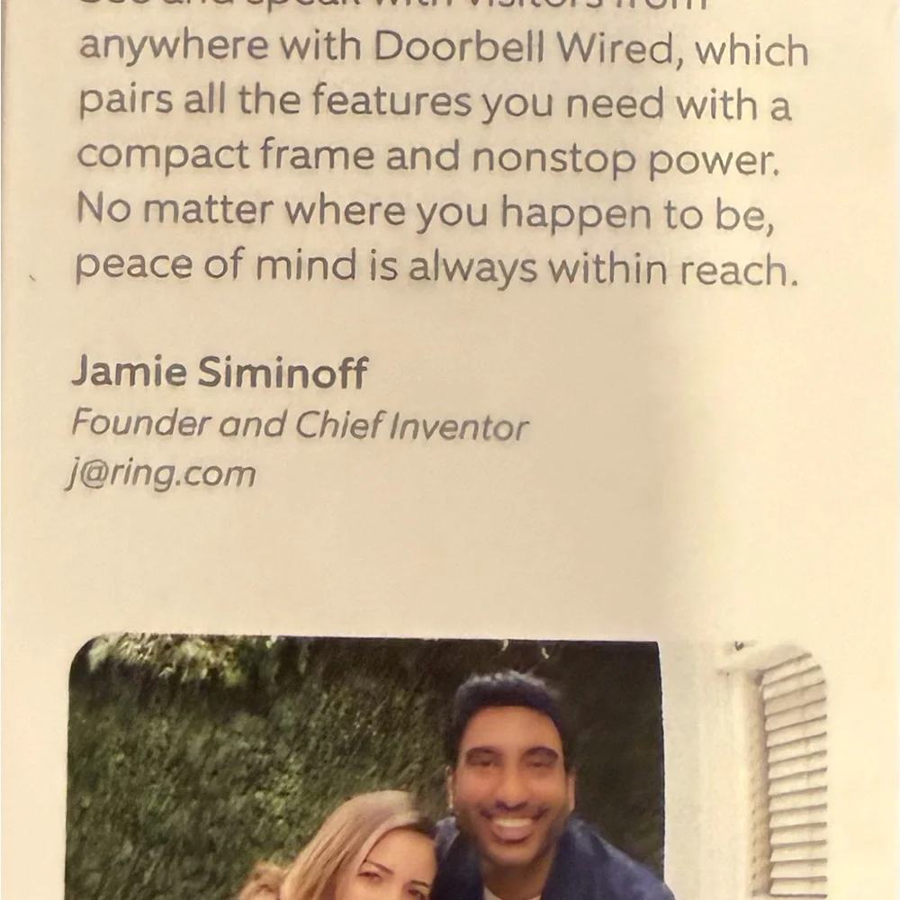 Ring Black and Blue Video Doorbell